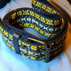 Guitar Ace like Cloth Belt Brass Hardware